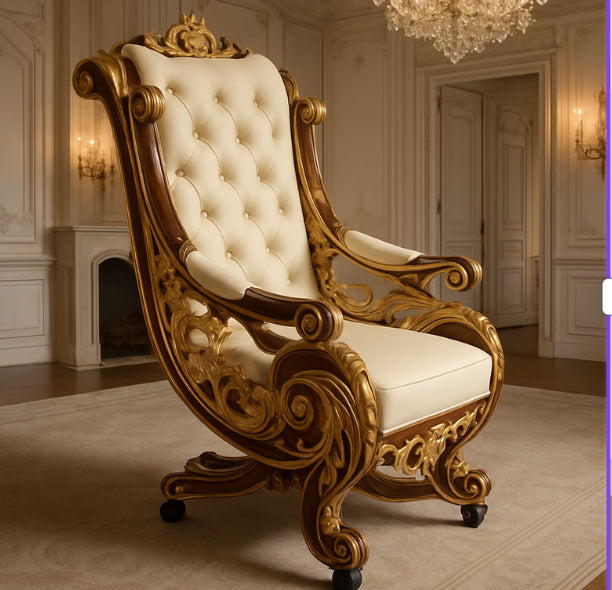 Imperial Rococo Throne Chair