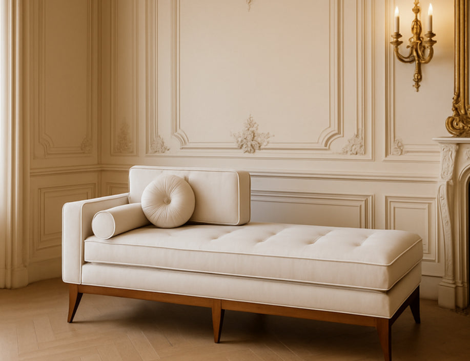 The Aurelle Ivory Lounger